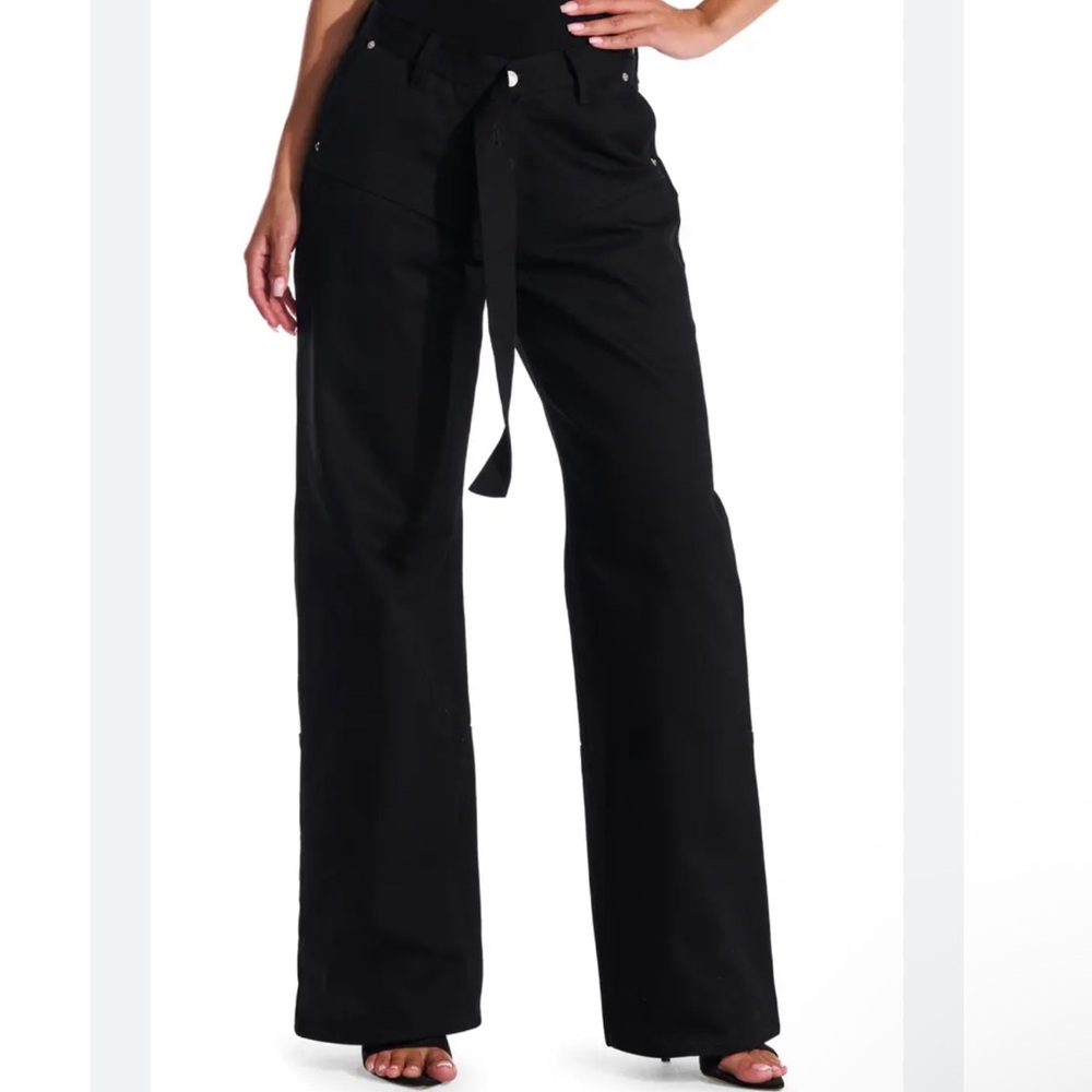 Naked Wardrobe Black Wide-Leg Trousers